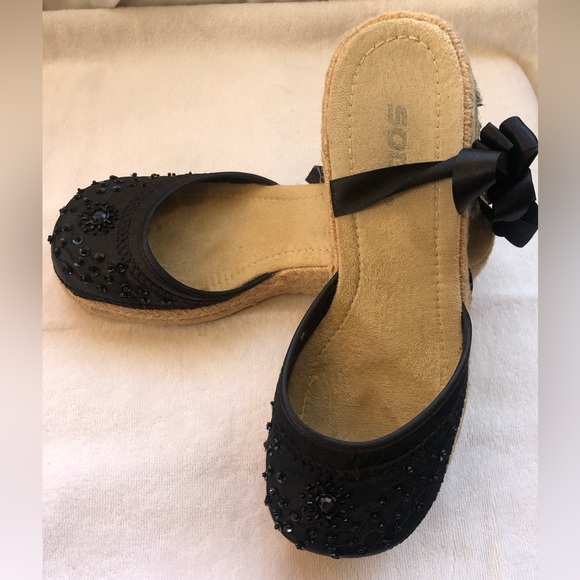 Close-Toed Lace up Espadrilles Wedge Sandals - Picture 3 of 10